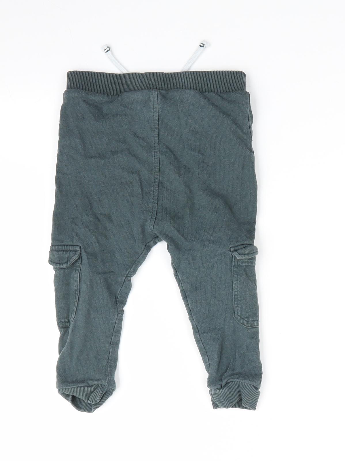 Nutmeg Boys Green   Jogger Trousers Size 18-24 Months