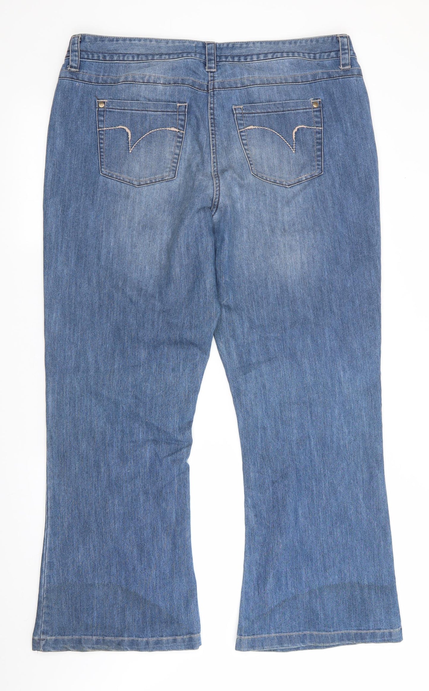 George Womens Blue   Bootcut Jeans Size 18 L28 in