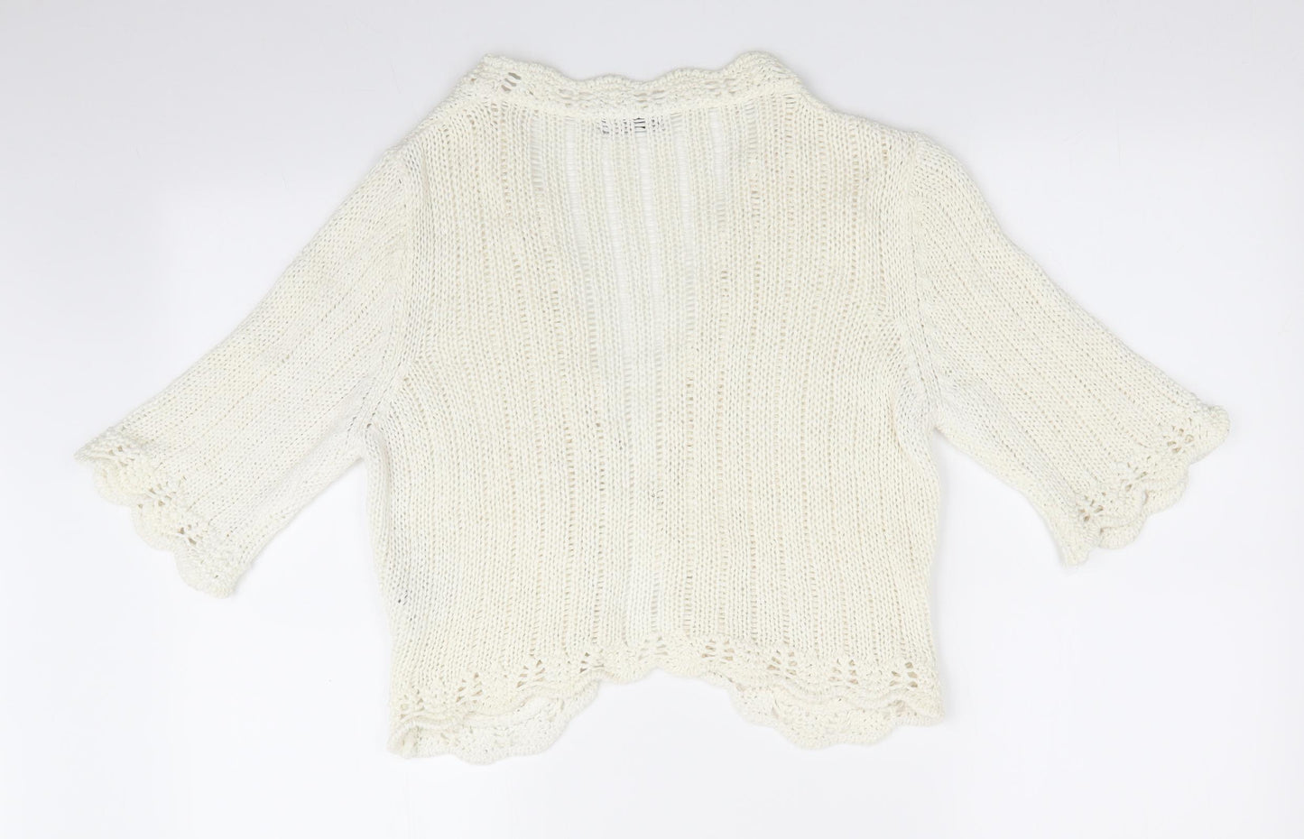Per Una Womens Ivory   Cardigan Jumper Size L