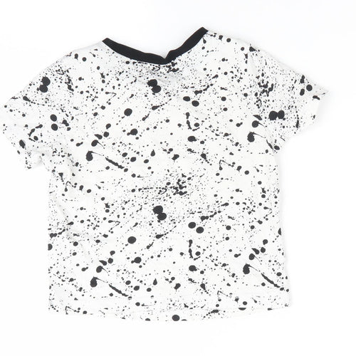 George Boys Black Animal Print  Basic T-Shirt Size 6-7 Years  - Gamer for Life