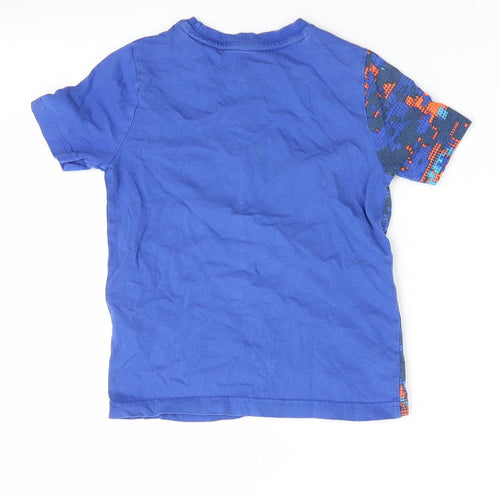Nerf Nation Boys Blue   Basic T-Shirt Size 4-5 Years