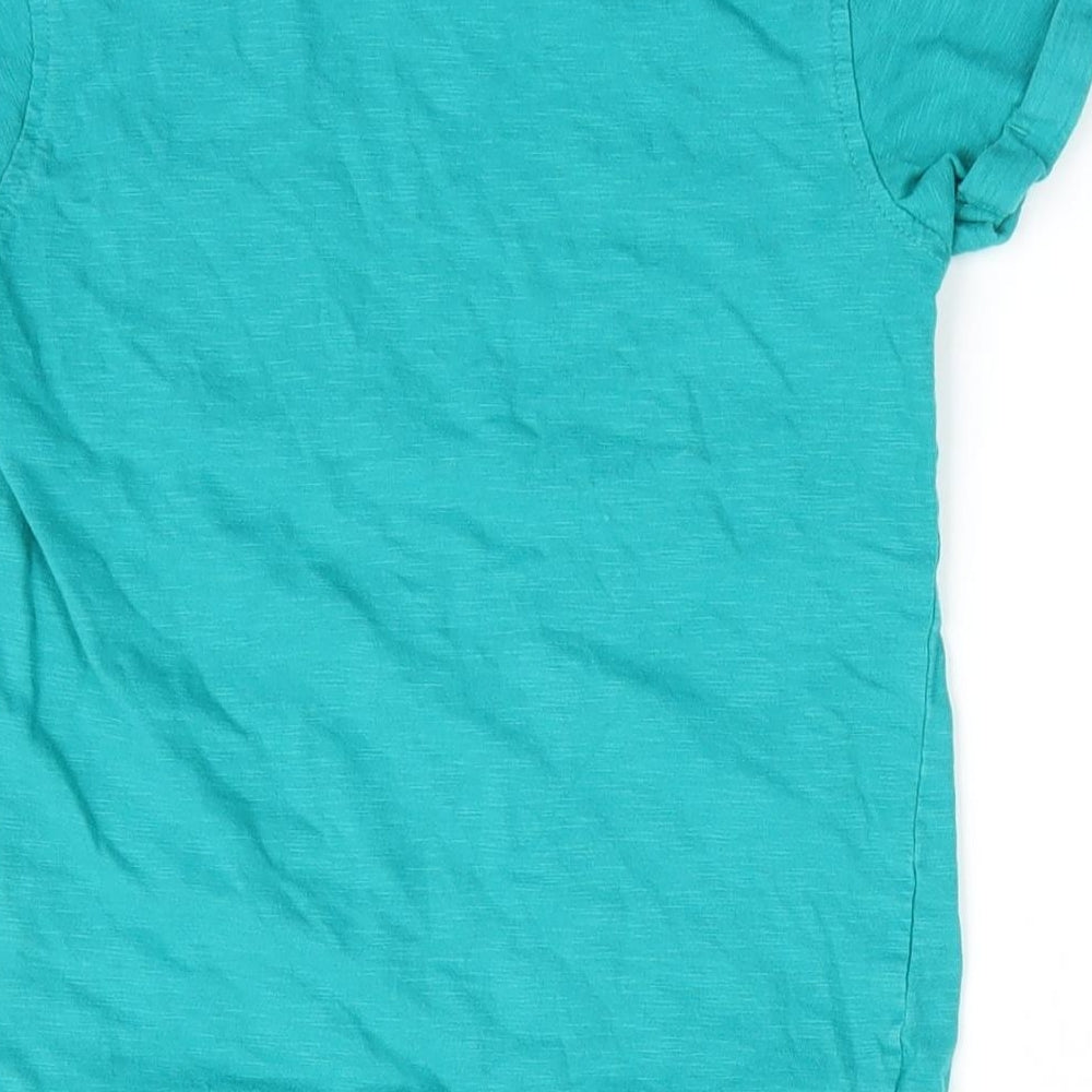 George Boys Green   Basic T-Shirt Size 5-6 Years  - Side Vented