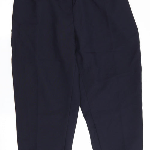 Femme Collection Womens Blue   Trousers  Size 30 L28 in - Back Elastication