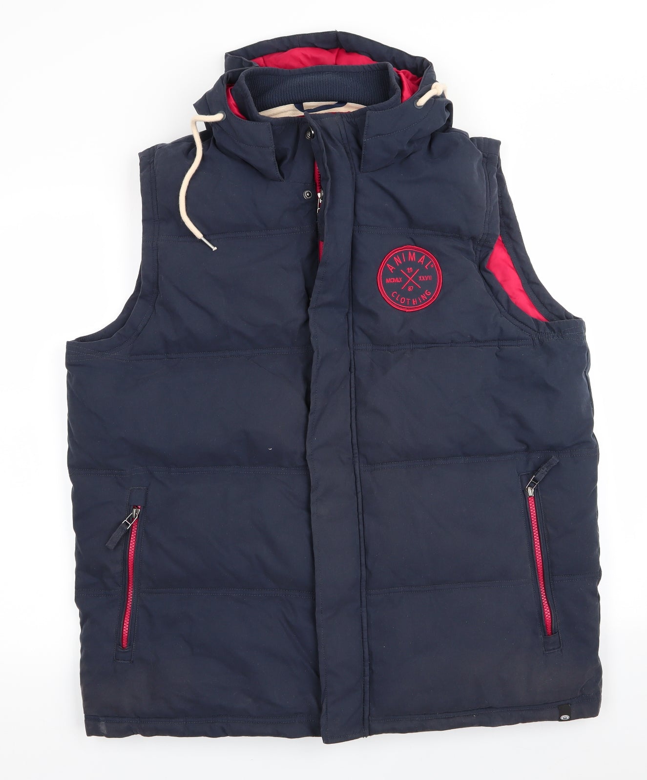 Animal Clothing Mens Blue   Gilet Waistcoat Size XL  - Heavyweight