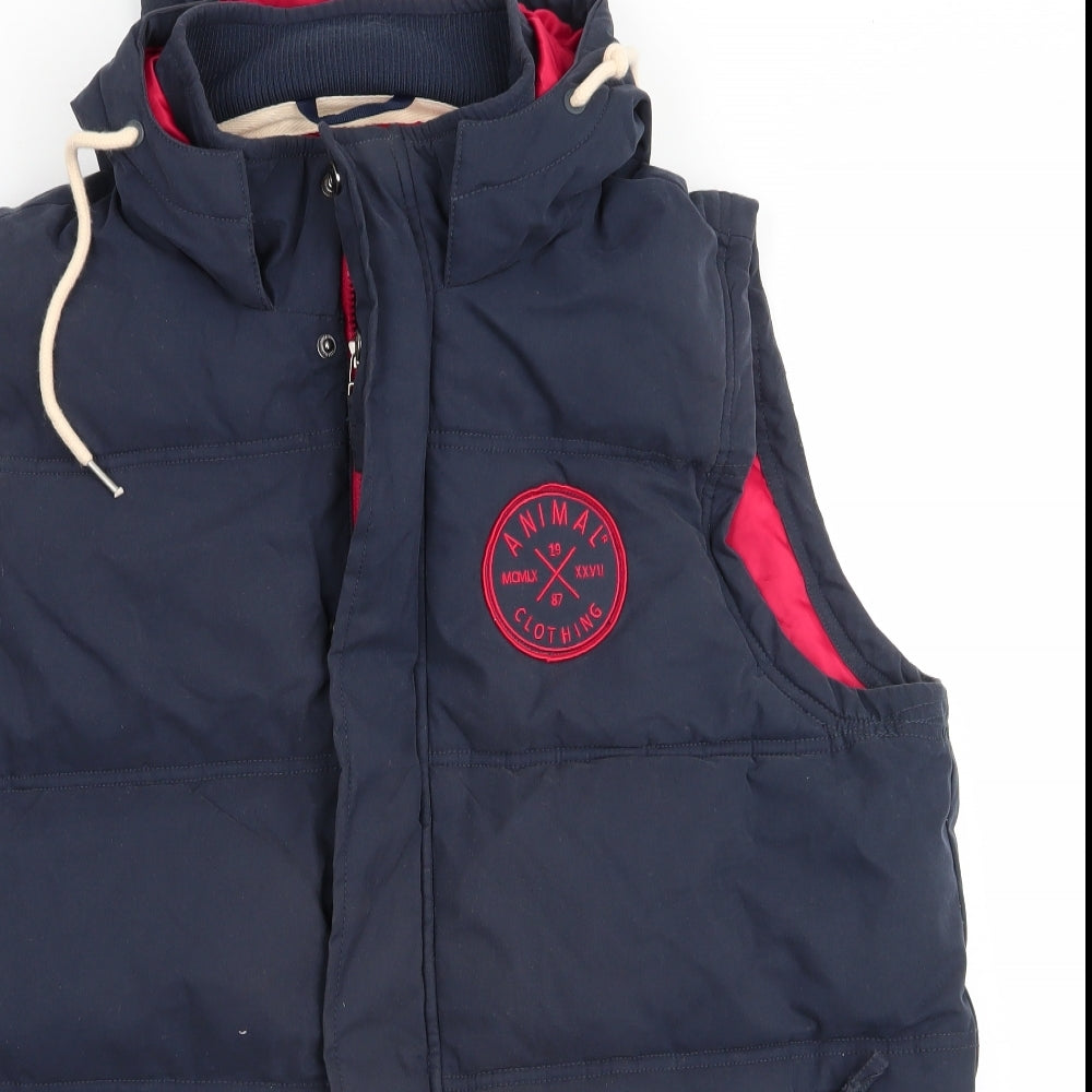 Animal Clothing Mens Blue   Gilet Waistcoat Size XL  - Heavyweight