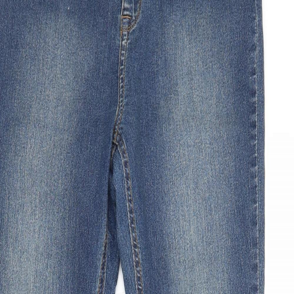 PRETTYLITTLETHING Womens Blue   Bootcut Jeans Size 14 L33 in