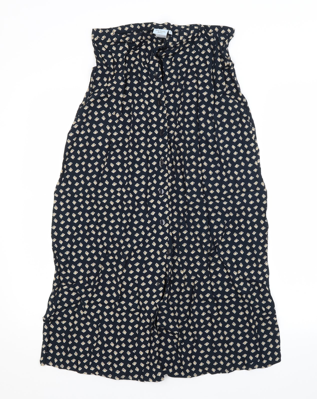Anne Brooks Womens Blue Argyle/Diamond  A-Line Skirt Size 12