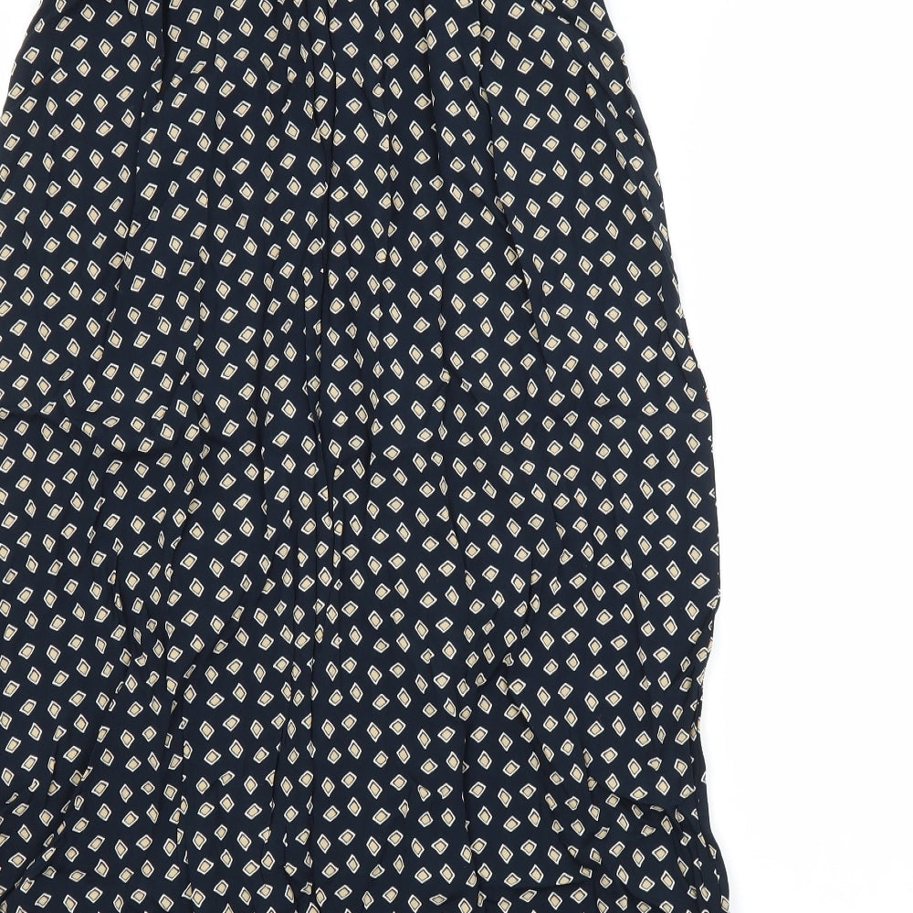 Anne Brooks Womens Blue Argyle/Diamond  A-Line Skirt Size 12