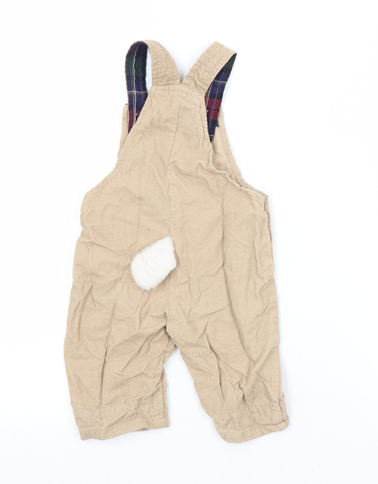 Preworn Baby Beige   Dungaree One-Piece Size 12-18 Months