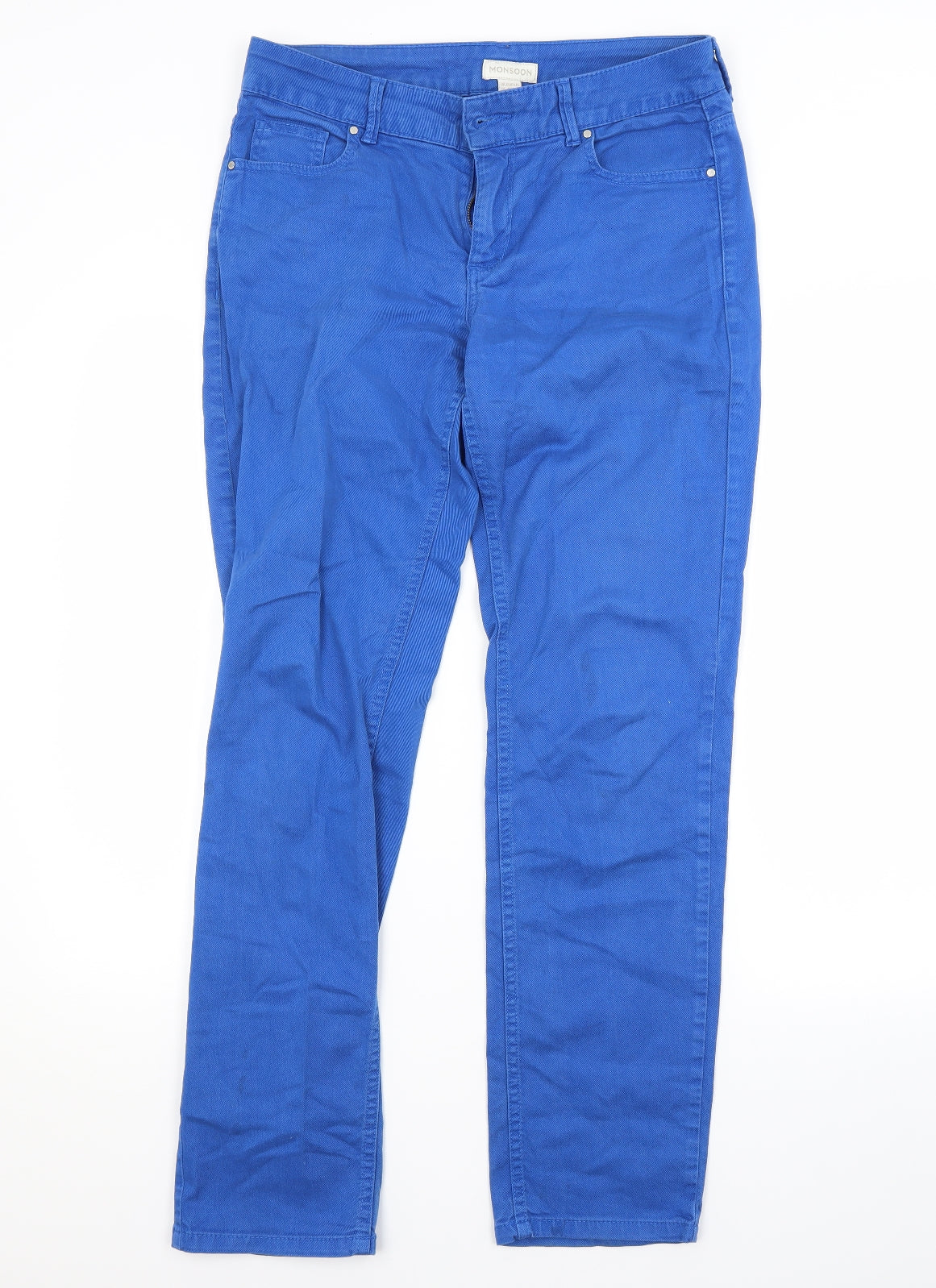 Monsoon Womens Blue   Straight Jeans Size 12 L29 in