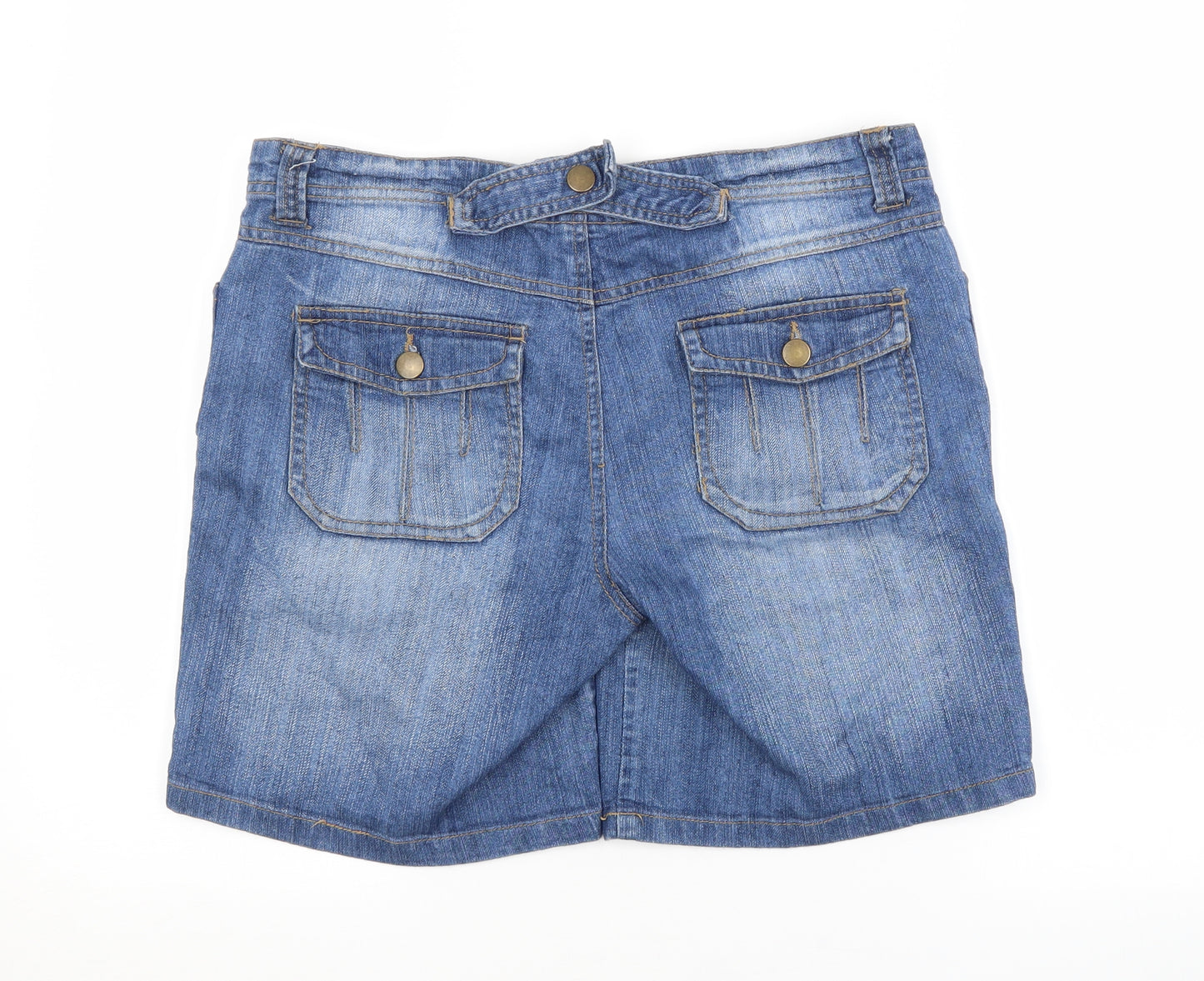 DENIM CO Womens Blue   Cut-Off Shorts Size 12