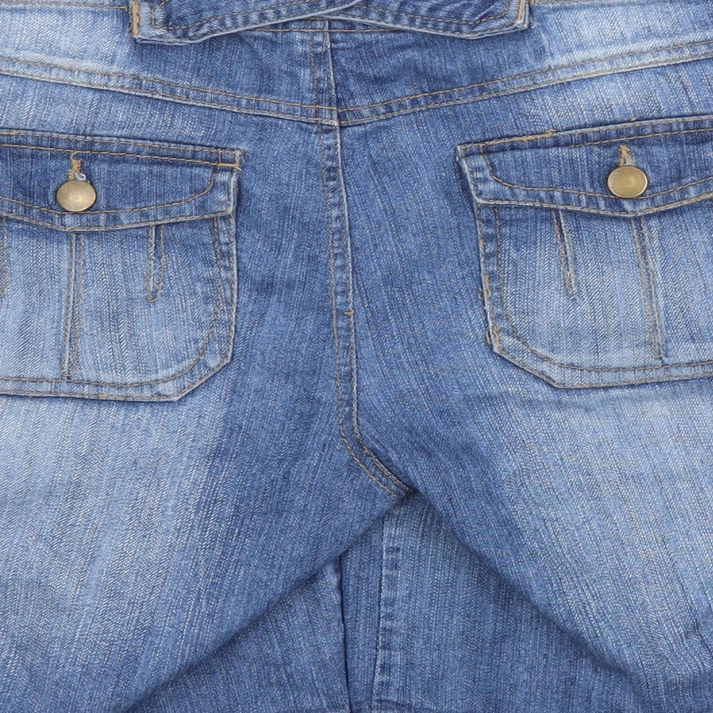 DENIM CO Womens Blue   Cut-Off Shorts Size 12