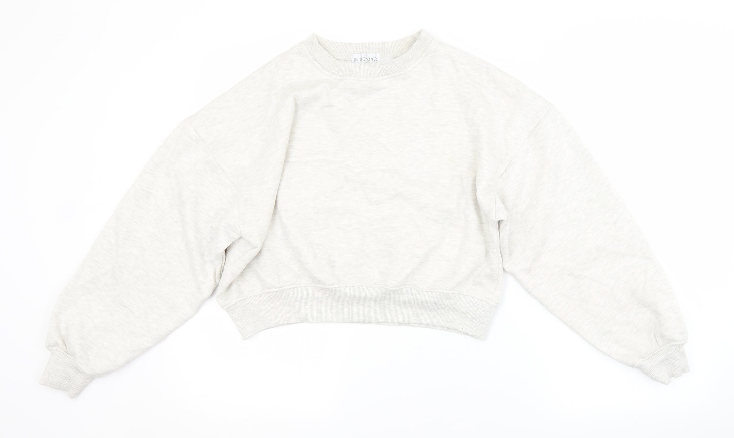 In the Style Womens White Animal Print  Pullover Sweatshirt