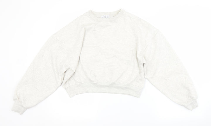 In the Style Womens White Animal Print Pullover Sweatshirt