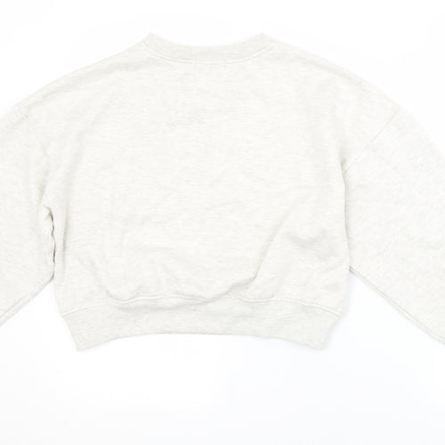 In the Style Womens White Animal Print  Pullover Sweatshirt