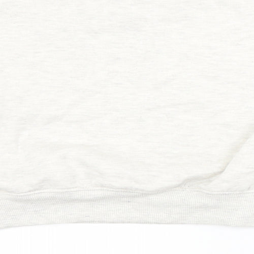 In the Style Womens White Animal Print  Pullover Sweatshirt