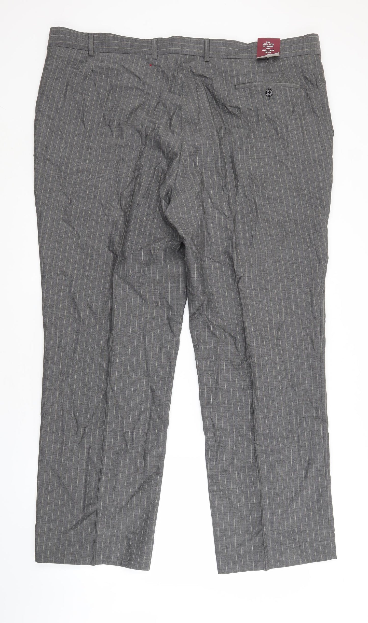 BHS Mens Grey Striped  Trousers  Size 44 in L31 in