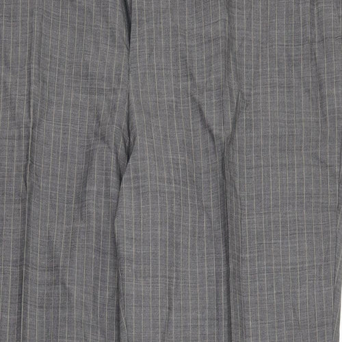 BHS Mens Grey Striped  Trousers  Size 44 in L31 in
