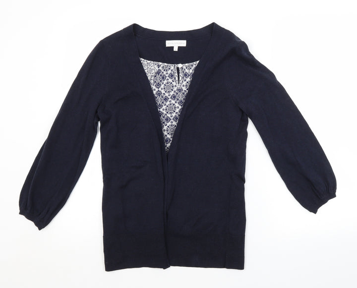 RJR.John Rocha Womens Blue Argyle/Diamond  Cardigan Jumper Size 12