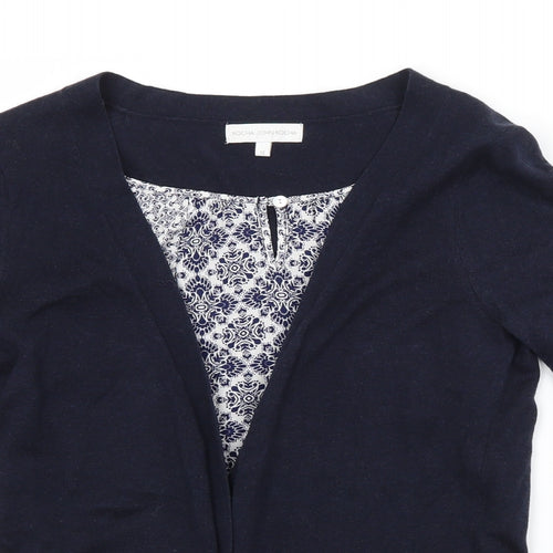 RJR.John Rocha Womens Blue Argyle/Diamond  Cardigan Jumper Size 12
