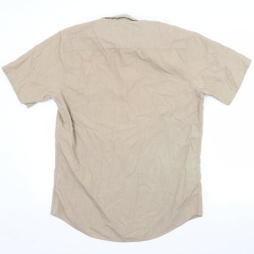 Topman Mens Brown    Button-Up Size M