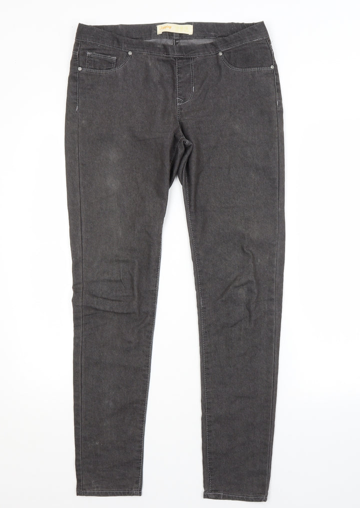 DENIM CO. Womens Grey Jegging Jeans Size 10 L29 in