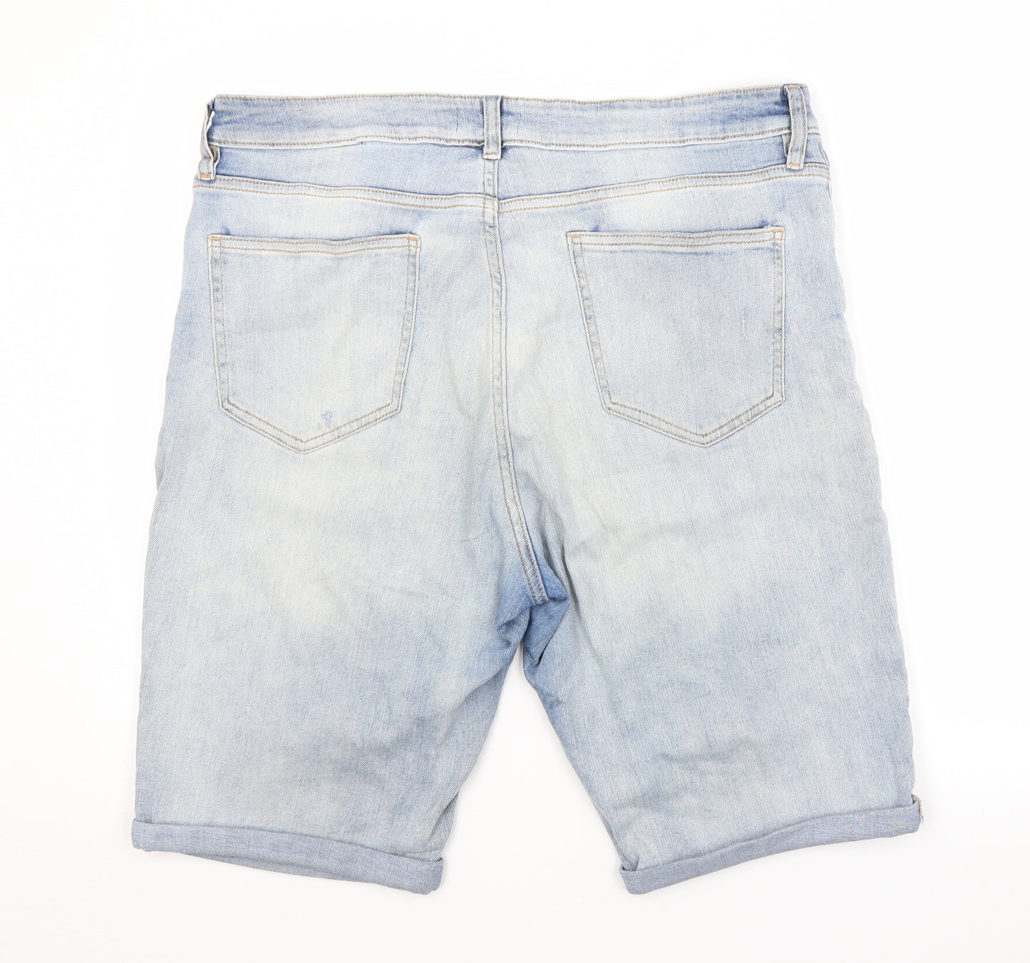 F&F Womens Blue   Cut-Off Shorts Size 18