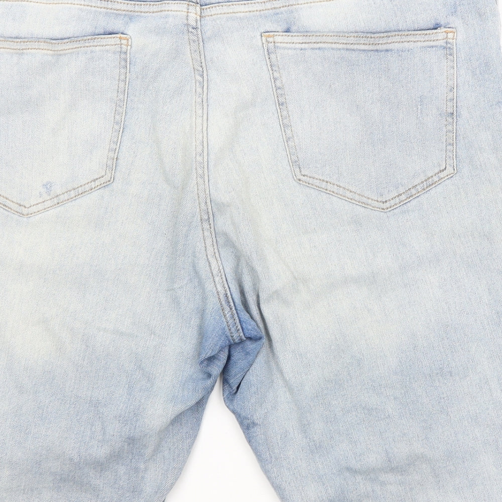 F&F Womens Blue   Cut-Off Shorts Size 18