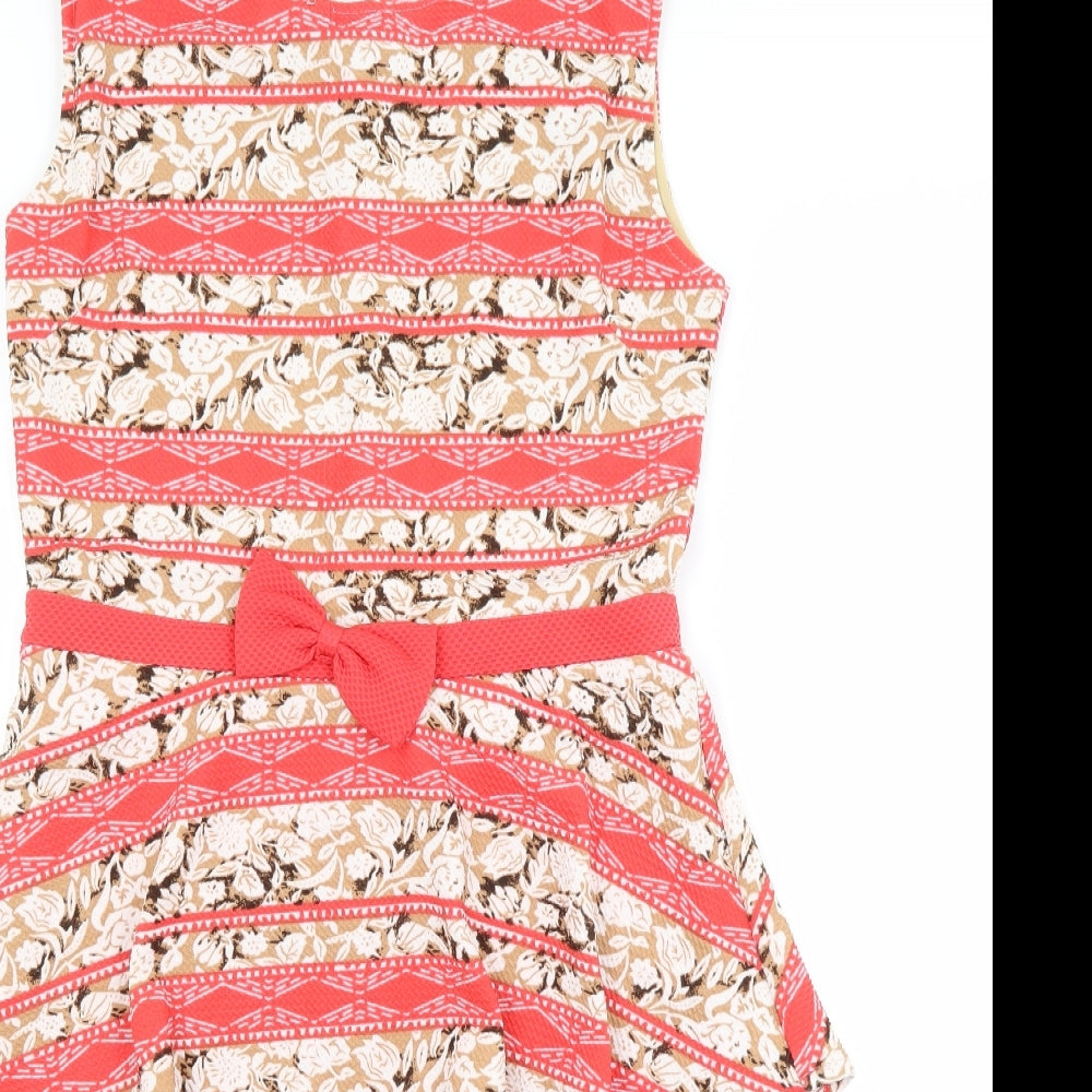 Preworn Womens Multicoloured Floral  Pencil Dress