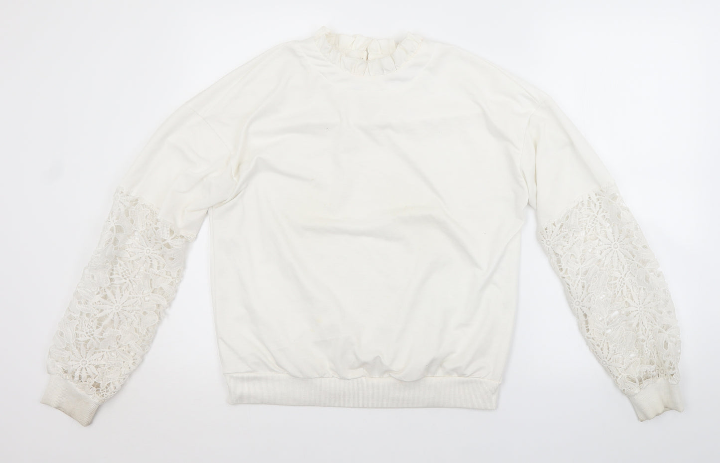 SheIn Womens White   Pullover Jumper Size 10