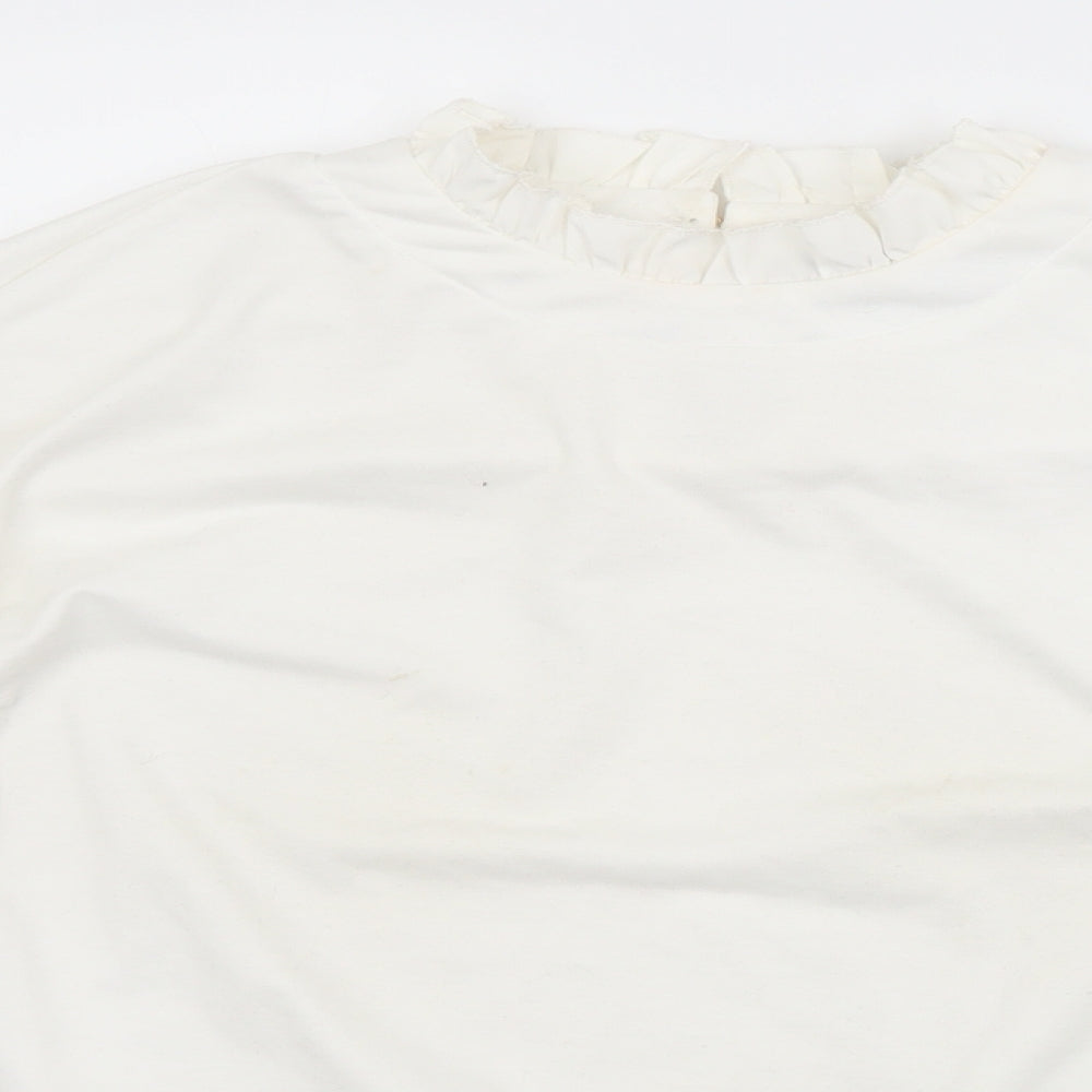 SheIn Womens White   Pullover Jumper Size 10