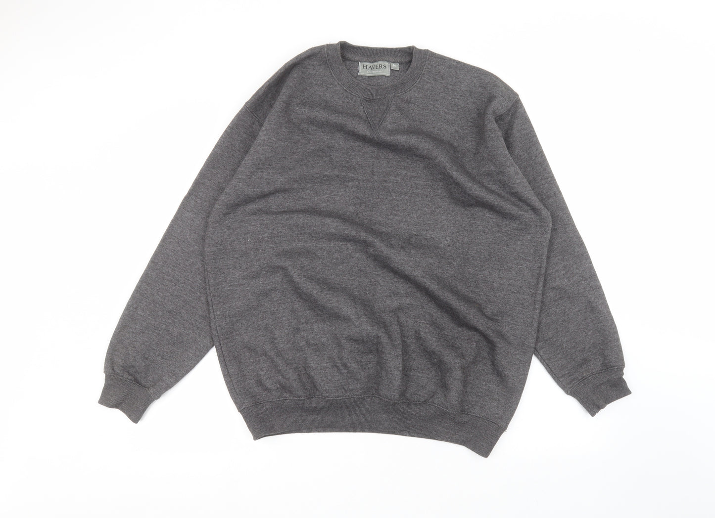 HAVERS Mens Grey   Pullover Jumper Size M