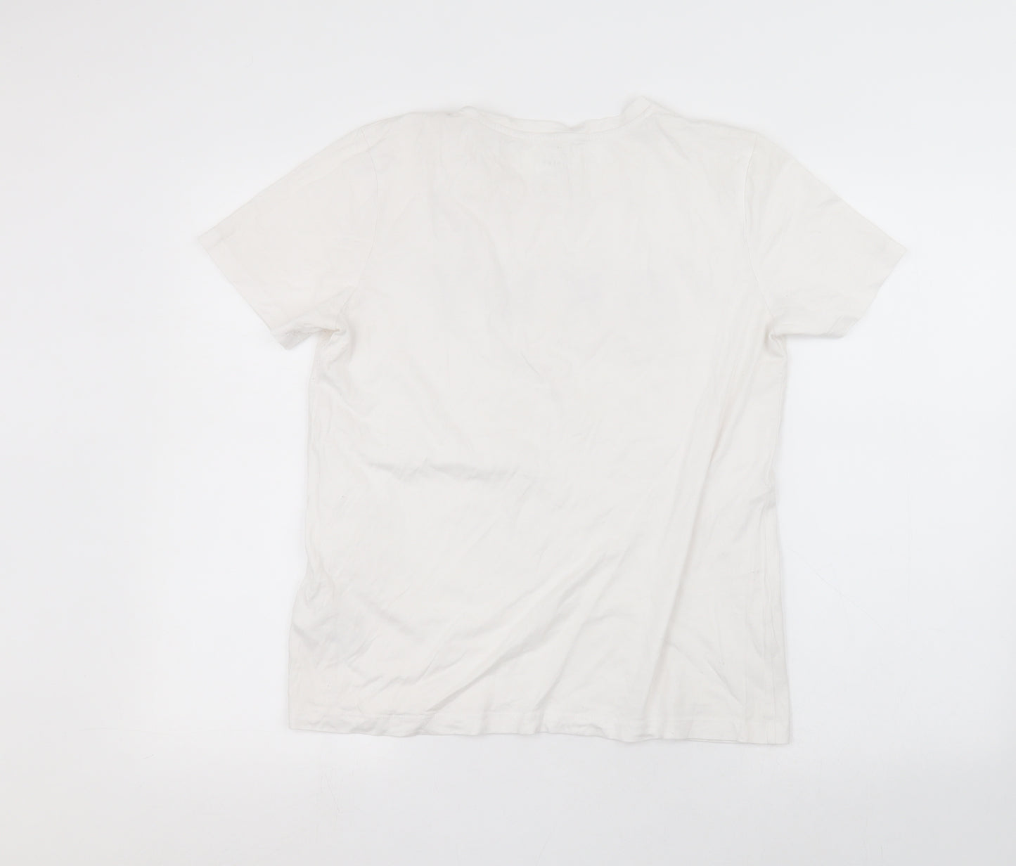 DKNY Womens White   Basic T-Shirt Size M