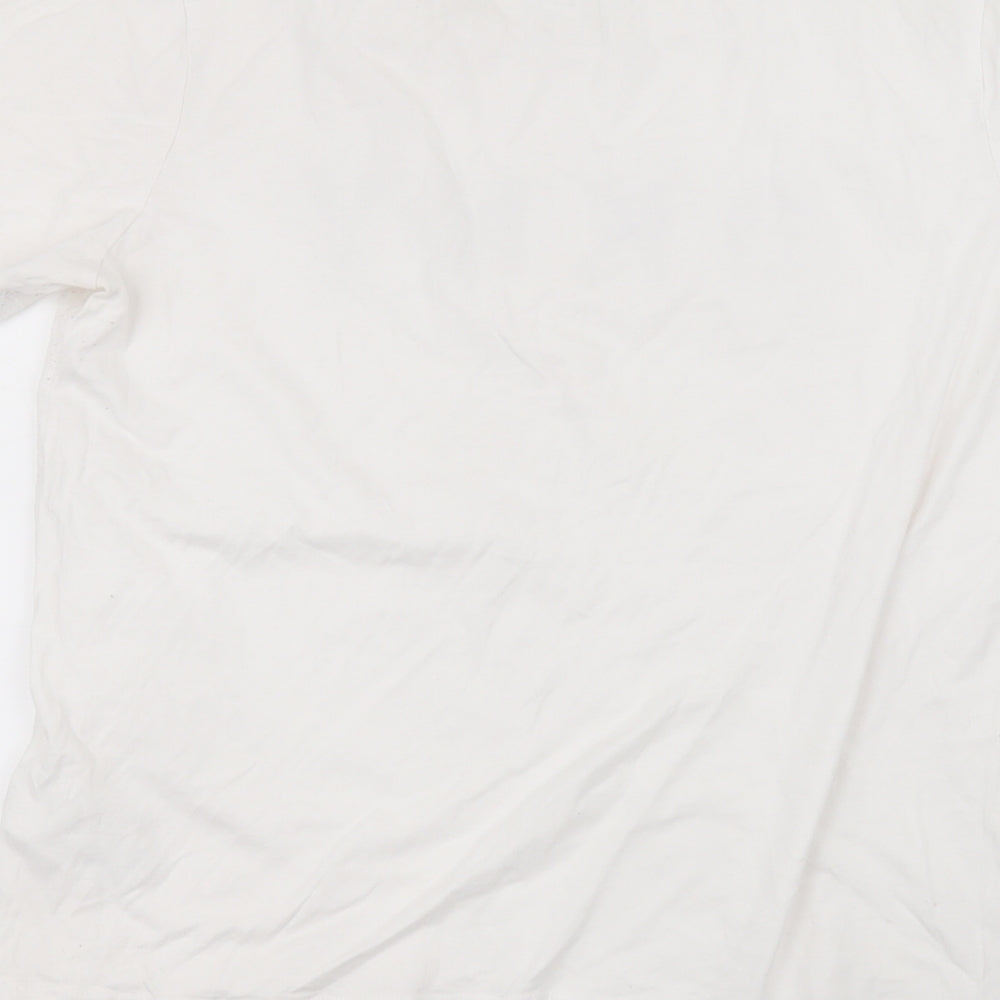DKNY Womens White   Basic T-Shirt Size M