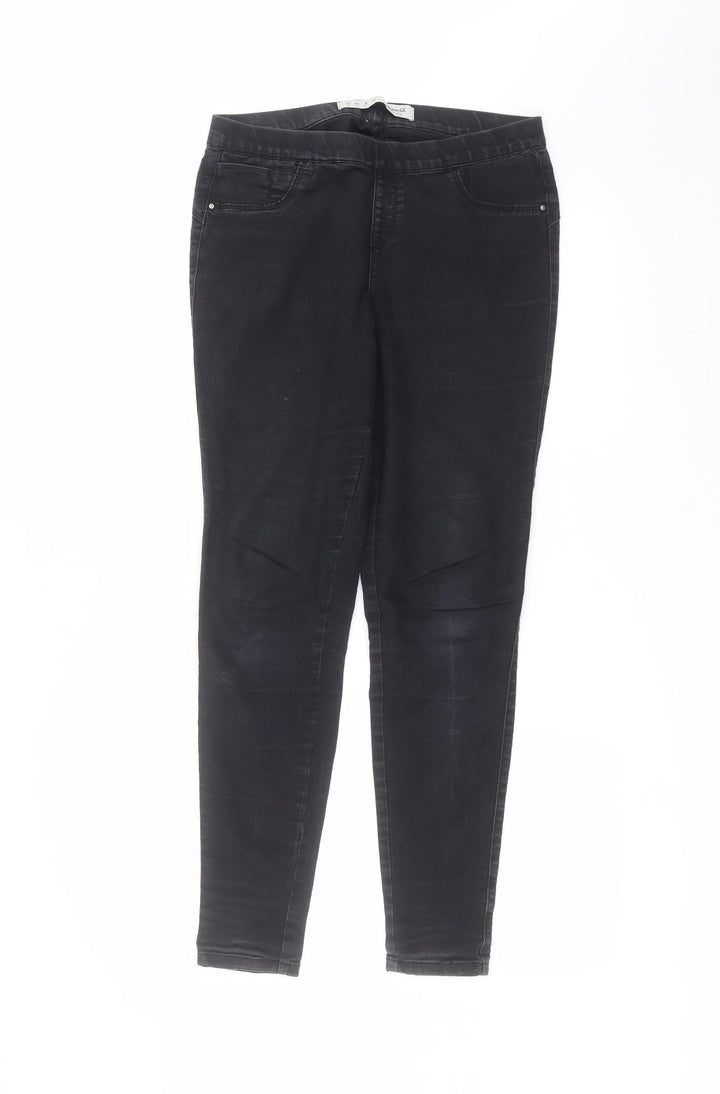 Denim & Co. Womens Black Jegging Jeans Size 12 L26 in