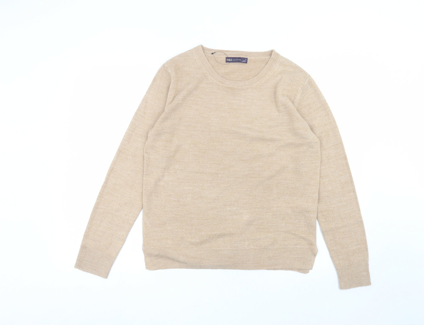 Marks and Spencer Womens Brown   Basic T-Shirt Size 12