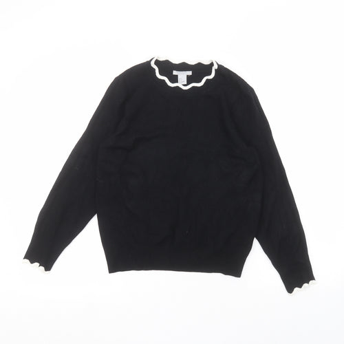 H&M Womens Black   Pullover Jumper Size S