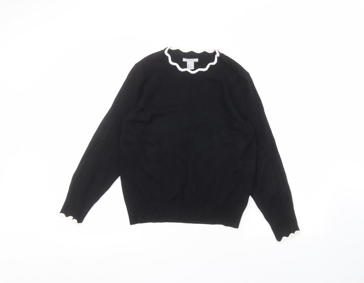 H&M Womens Black Pullover Jumper Size S
