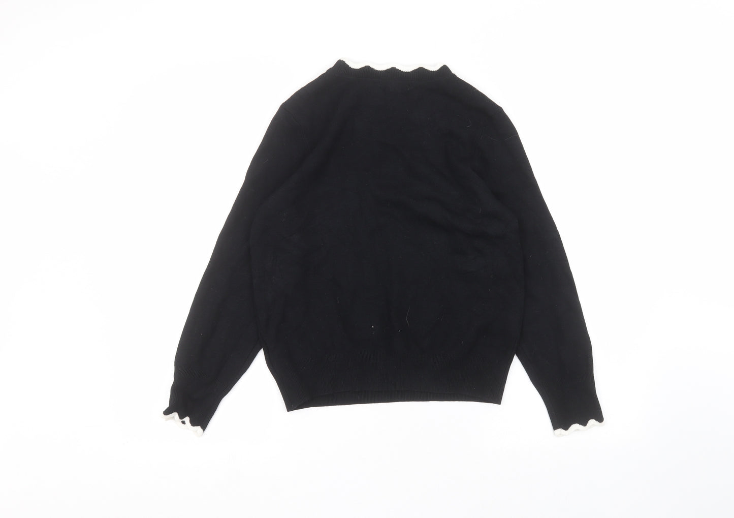 H&M Womens Black   Pullover Jumper Size S
