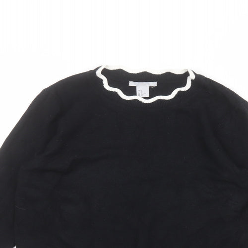 H&M Womens Black   Pullover Jumper Size S