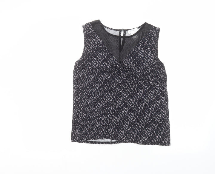 Mademoiselle R Womens Black   Basic T-Shirt Size 10