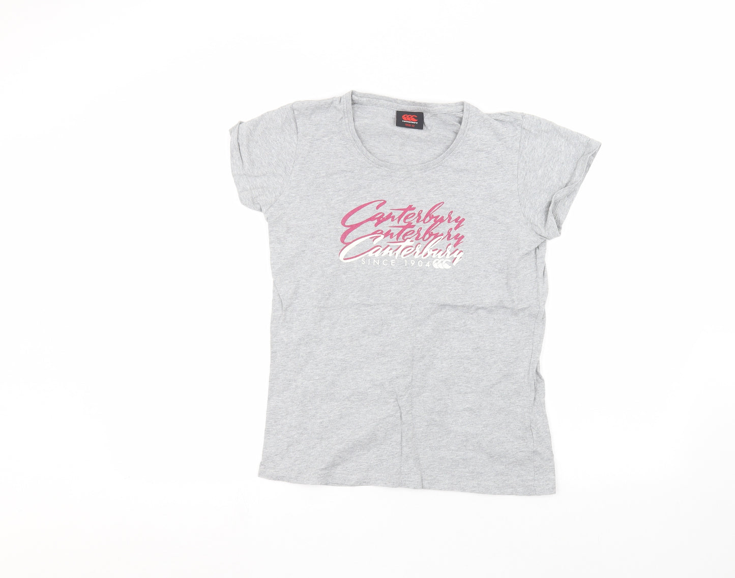 Canterbury Womens Grey   Basic T-Shirt Size 12