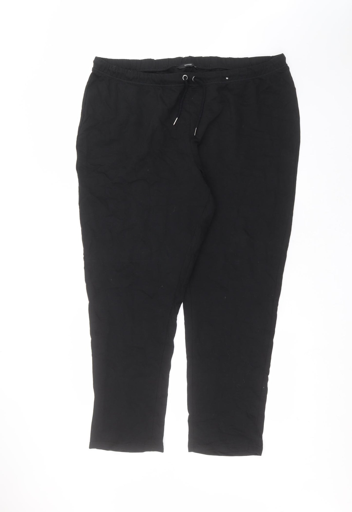 George Mens Black   Sweatpants Trousers Size XL L28 in