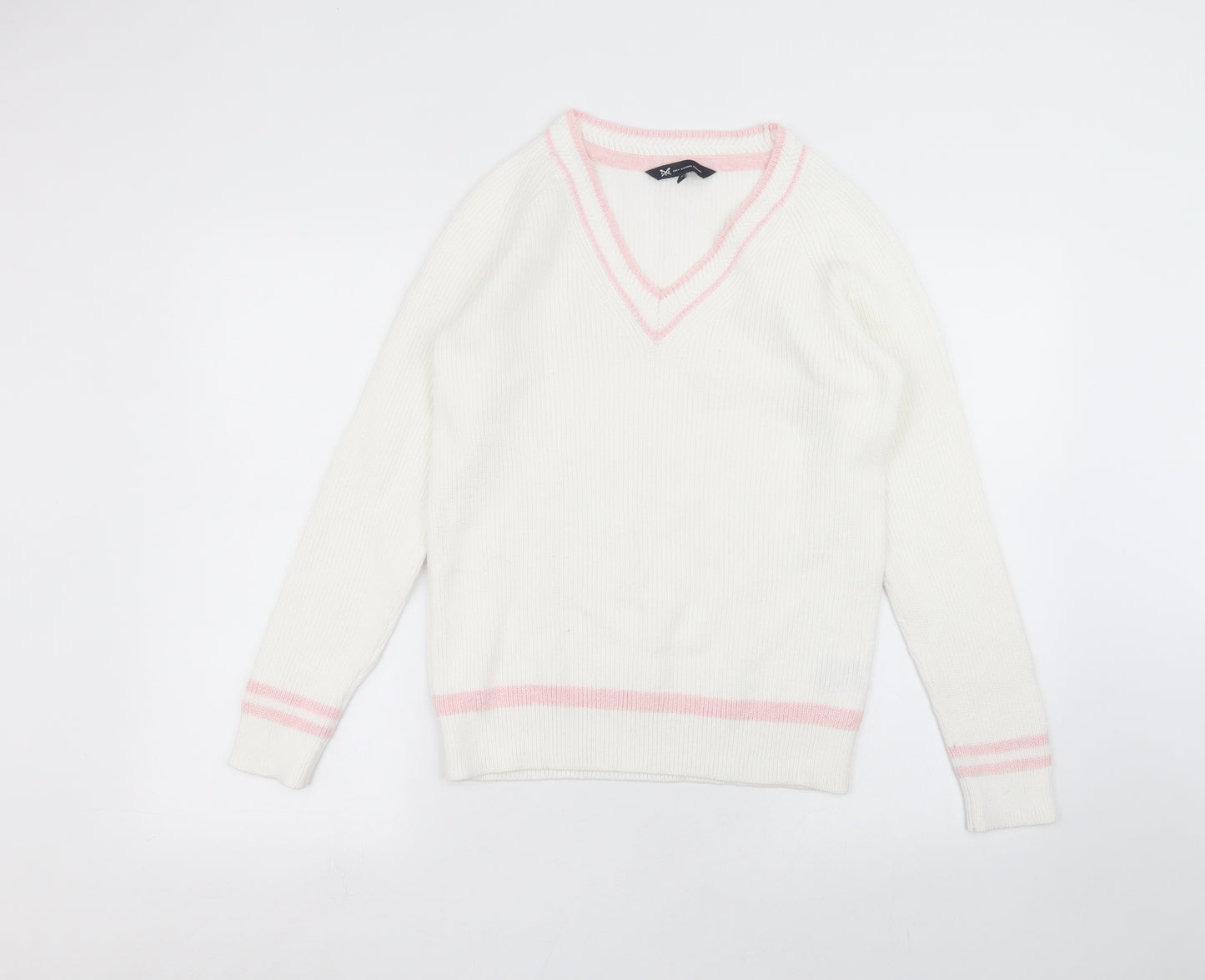 Crew Clothing Womens White   Pullover Jumper Size 12