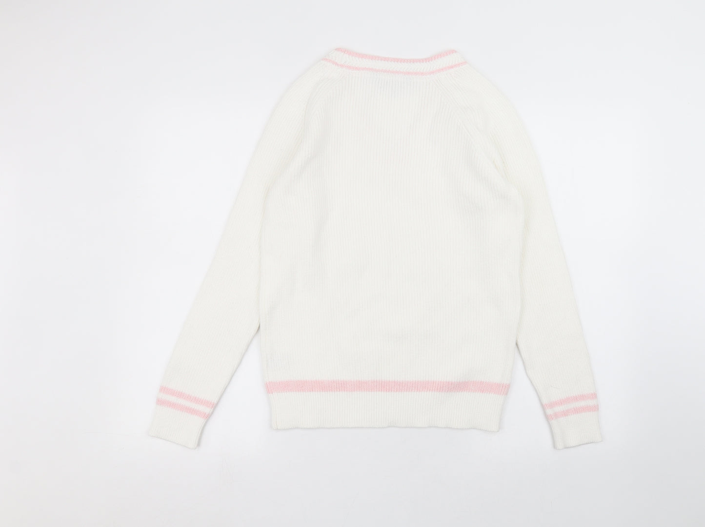 Crew Clothing Womens White   Pullover Jumper Size 12