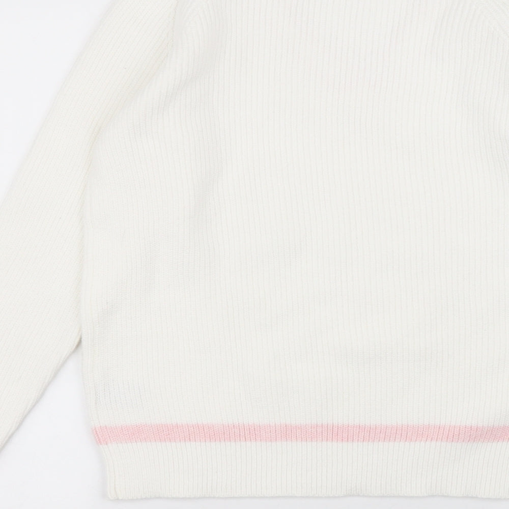 Crew Clothing Womens White   Pullover Jumper Size 12