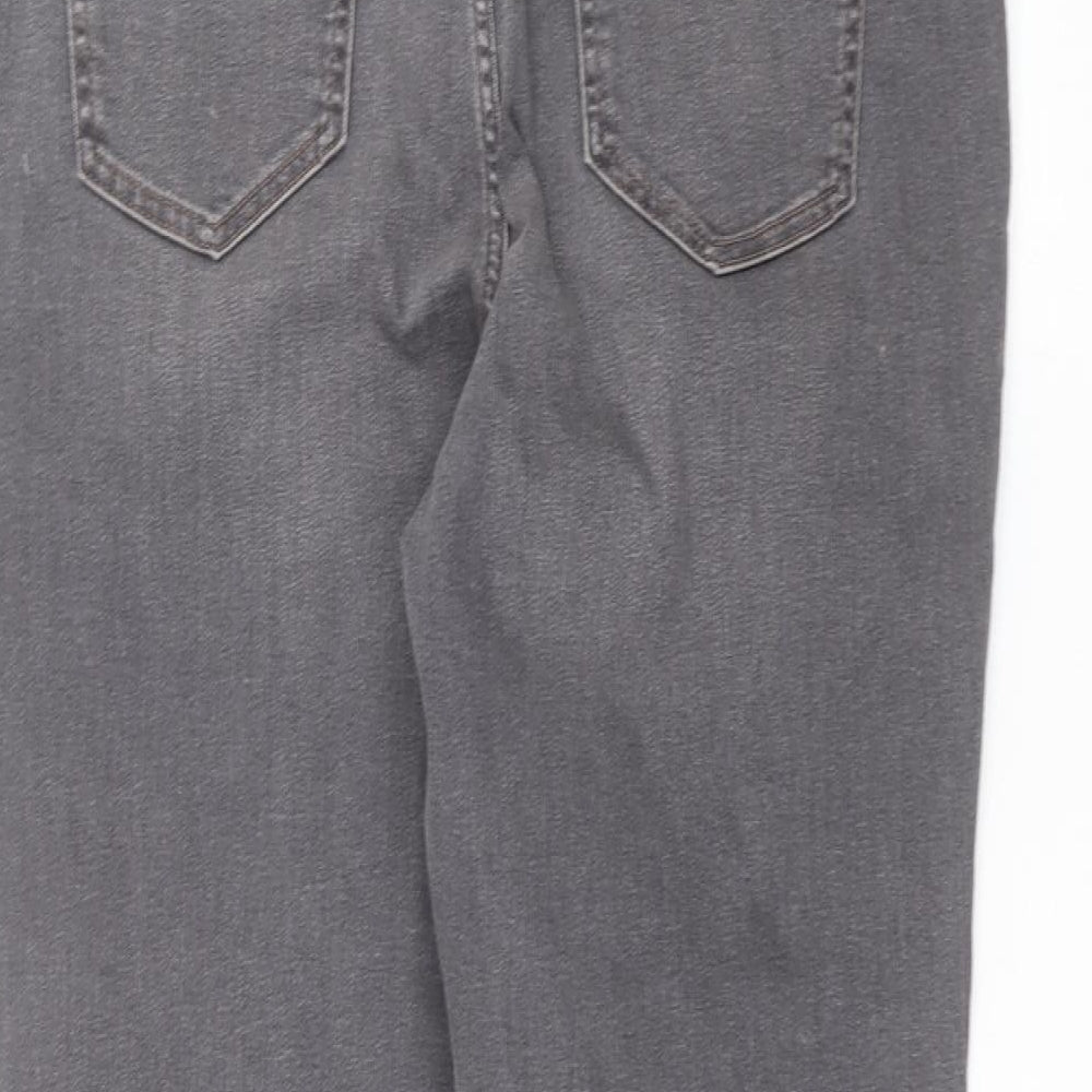 Marks and Spencer Womens Grey   Straight Jeans Size 18 L27 in