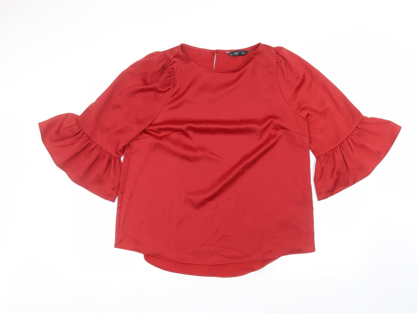 F&F Womens Red   Basic T-Shirt Size 12