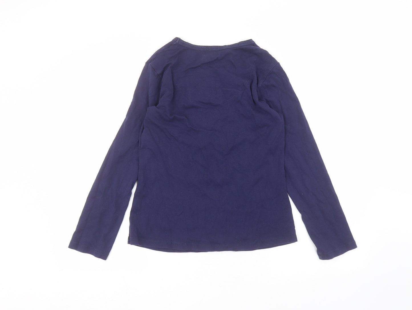 Camille Womens Blue   Basic T-Shirt Size 10