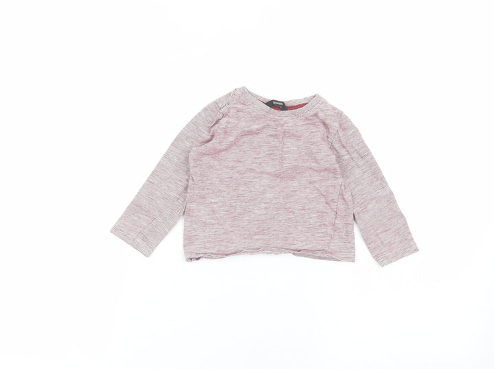 George Baby Red Striped  Basic T-Shirt Size 12-18 Months